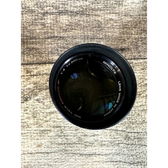 Vintage Minolta MD Tele Rokkor-x 200mm 1:4 Lens As-Is - Picture 6 of 11